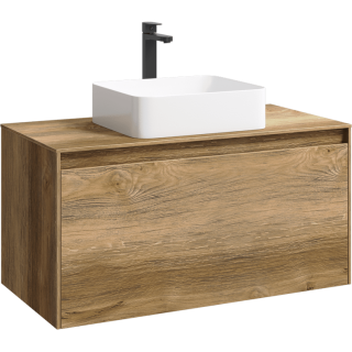 Подвесная тумба под раковину Aqwella Mobi MOB0110DB+MOB0710DB 100 см